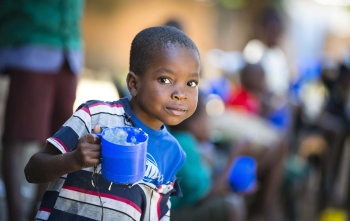Boy with mug