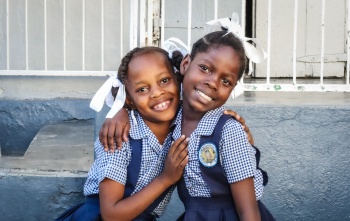 Two girls Haiti