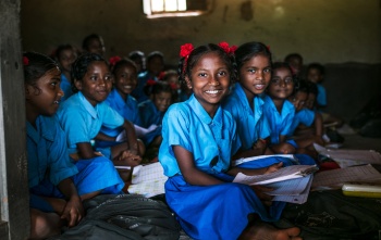 Indian girl in classroom