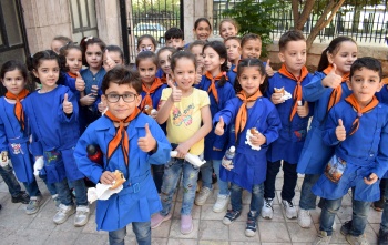 Children in school in Syria