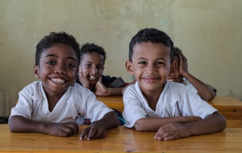 Zwei Jungen in Jemen