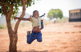 Boy jumping