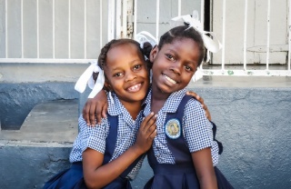 Two girls Haiti