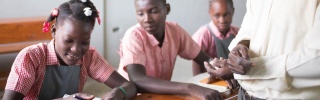Haiti learners in school