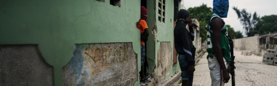 Image of armed gangs in Haiti