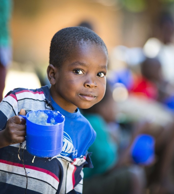 Boy with mug