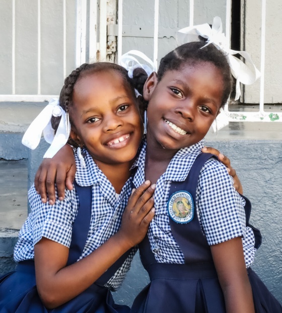 Two girls Haiti