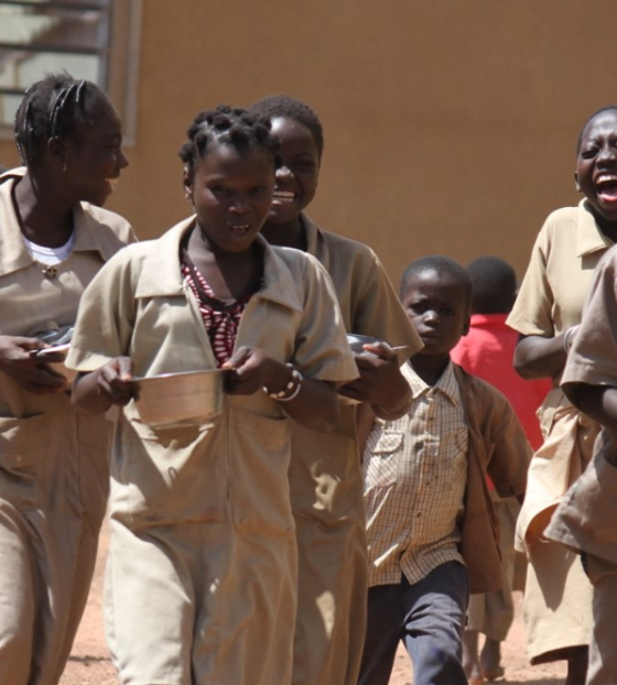 Children in school in Benin