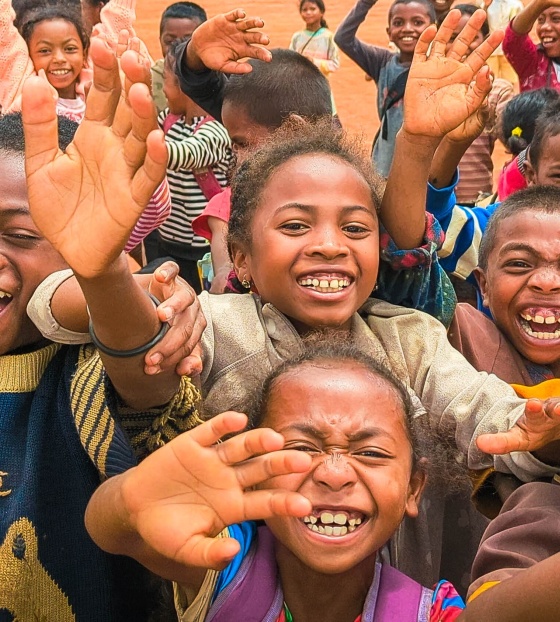 Children in school in Madagascar