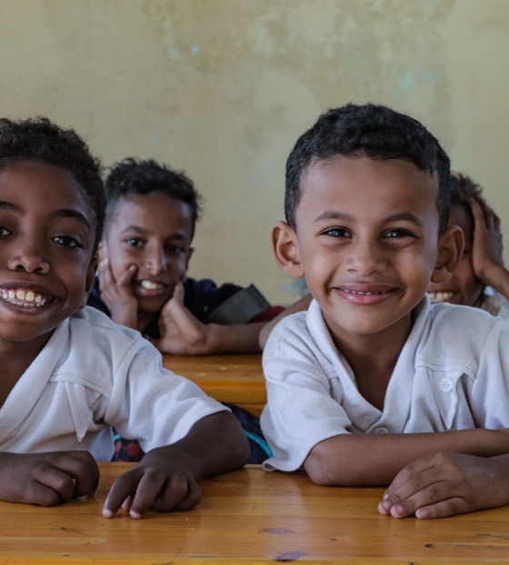 Zwei Jungen in Jemen