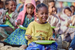 Girl eating