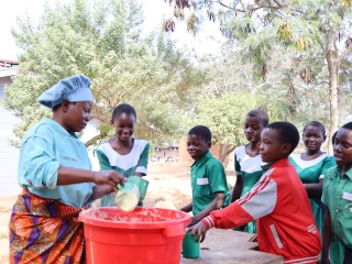 Children being served